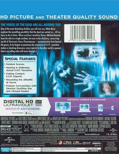 White Noise (Bluray + UltraViolet) (Bluray 2005) DVD Empire
