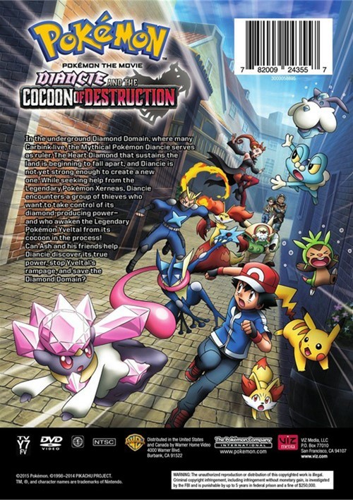 Pokemon The Movie: Diancie And The Cocoon Of Destruction (DVD) | DVD Empire