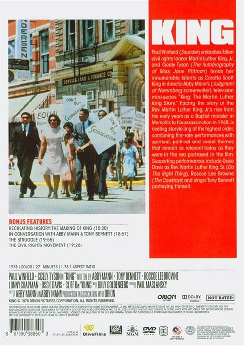 King The Martin Luther King Story (DVD 1978) DVD Empire