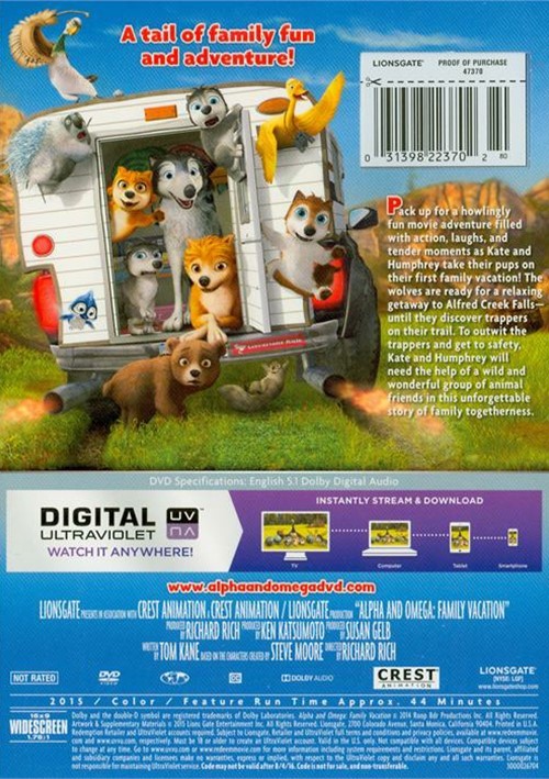 Alpha And Omega: Family Vacation (DVD + UltraViolet) (DVD 2015) | DVD