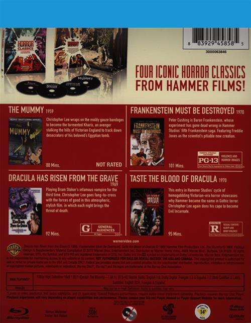 Hammer Horror Collection (Bluray 1959) DVD Empire
