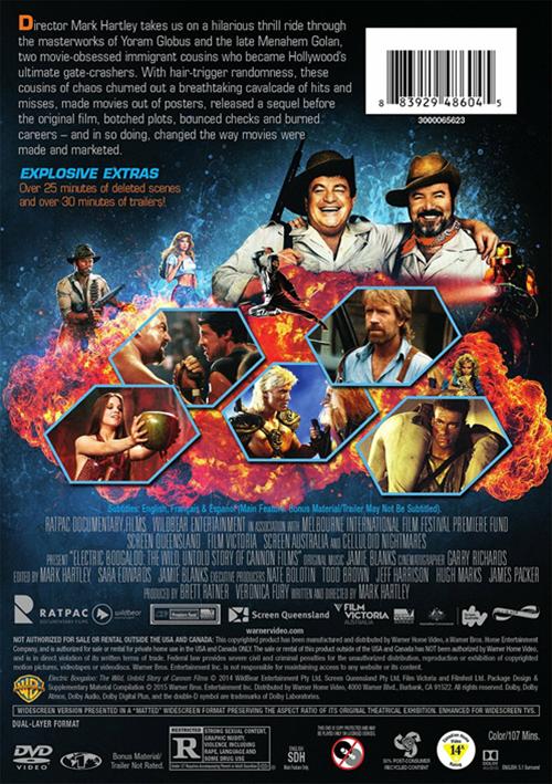 Electric Boogaloo The Wild, Untold Story Of Cannon Films (DVD 2014