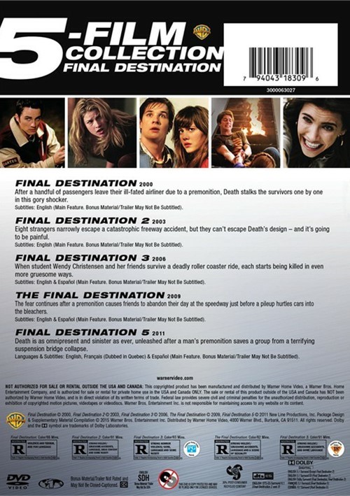5 Film Collection: Final Destination (DVD) | DVD Empire