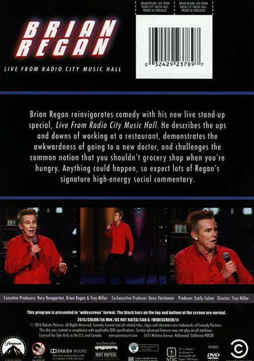 Brian Regan: Live From Radio City Music Hall (DVD 2015) | DVD Empire