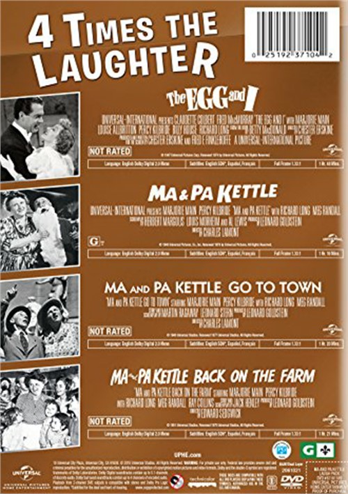 4Movie Laugh Pack The Egg And I / Ma & Pa Kettle / Ma And Pa Kettle Go To Town / Ma And Pa