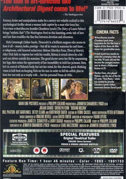 Boxing Helena (DVD 1993) DVD Empire