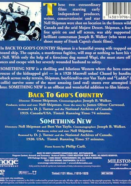 Back To God's Country / Something New (DVD 1920) DVD Empire