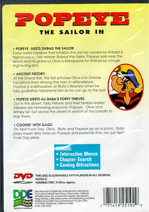 Popeye Cartoons (DVD) DVD Empire