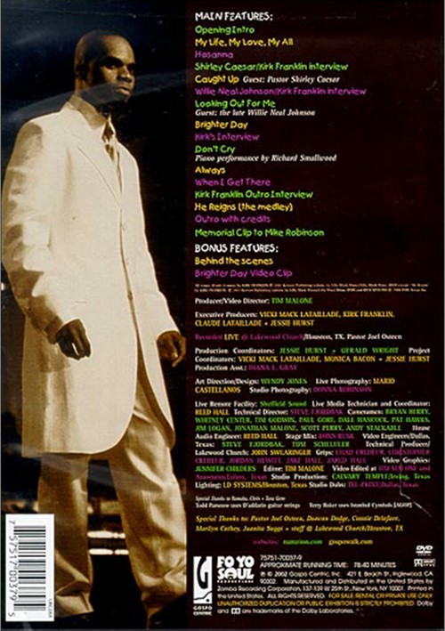 Kirk Franklin: The Rebirth of Kirk Franklin (DVD 2002) | DVD Empire
