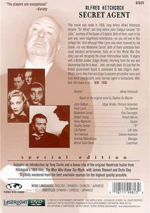 Alfred Hitchcock Secret Agent (DVD 1936) DVD Empire