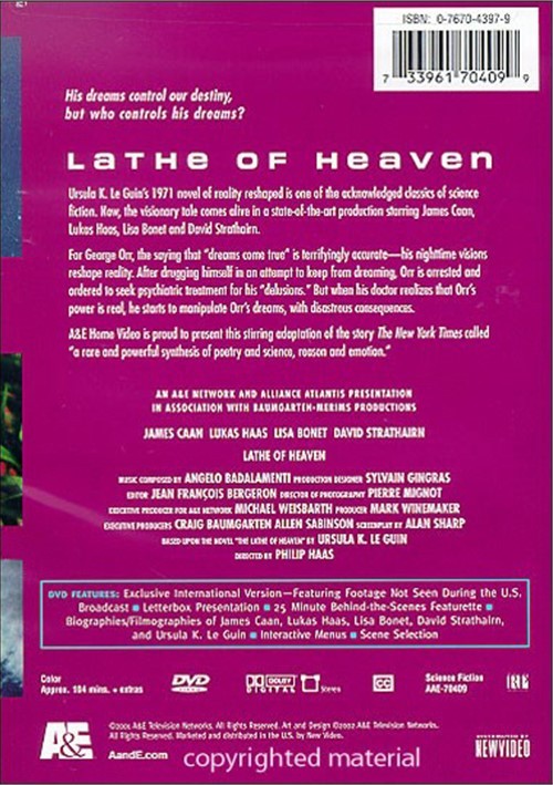 Lathe Of Heaven (DVD 2001) DVD Empire