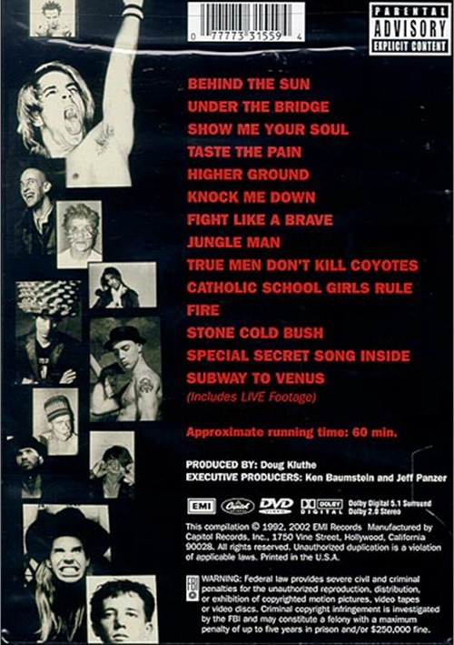 Red Hot Chili Peppers What Hits? (DVD 1992) DVD Empire