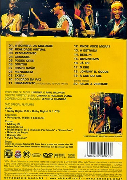 Cidade Negra Acustico Mtv Dvd 2001 Dvd Empire