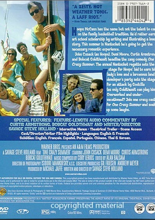 One Crazy Summer (DVD 1986) | DVD Empire