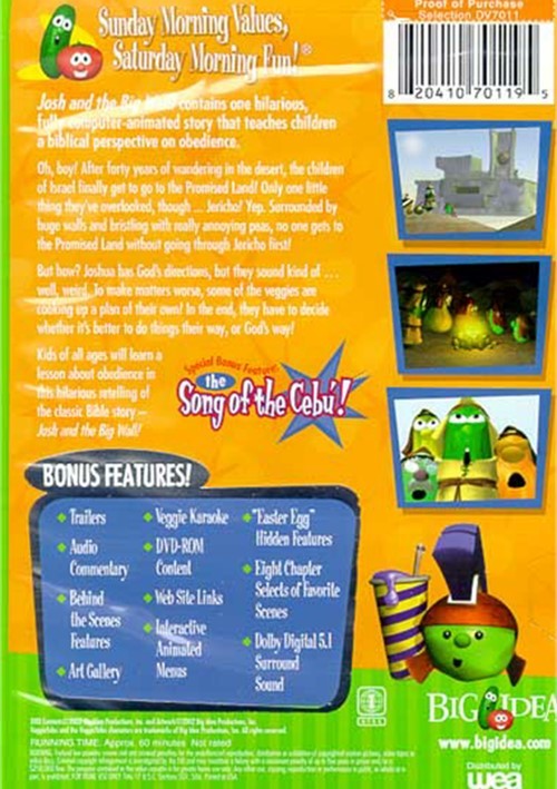 Veggie Tales: Josh And The Big Wall (DVD 2002) | DVD Empire