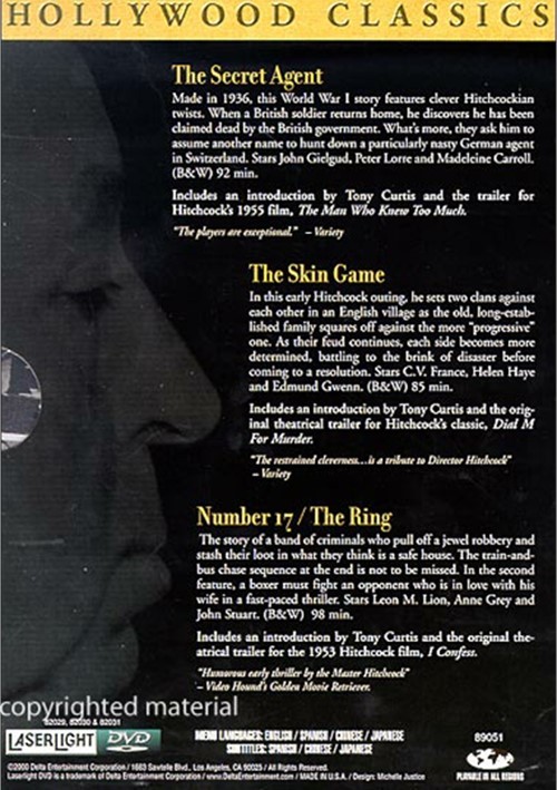 Alfred Hitchcock Secret Agent / The Skin Game / Number 17The Ring (3
