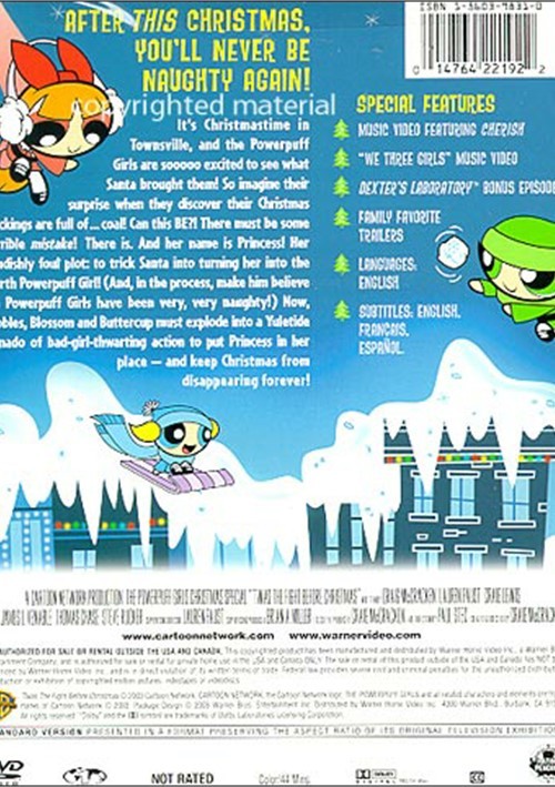 Powerpuff Girls 'Twas The Fight Before Christmas (DVD 2003) DVD Empire