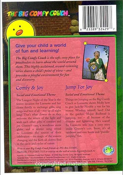 Big Comfy Couch Comfy & Joy / Jump For Joy (DVD 2003) DVD Empire