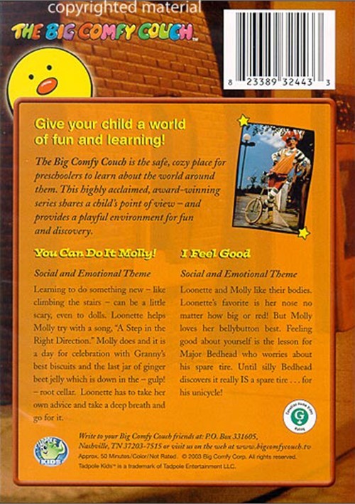 Big Comfy Couch You Can Do It Molly / I Feel Good (DVD 2003) DVD Empire