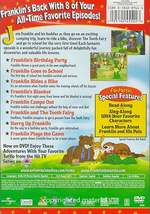 Franklin: Favorite Turtle Tales (DVD 1986) | DVD Empire