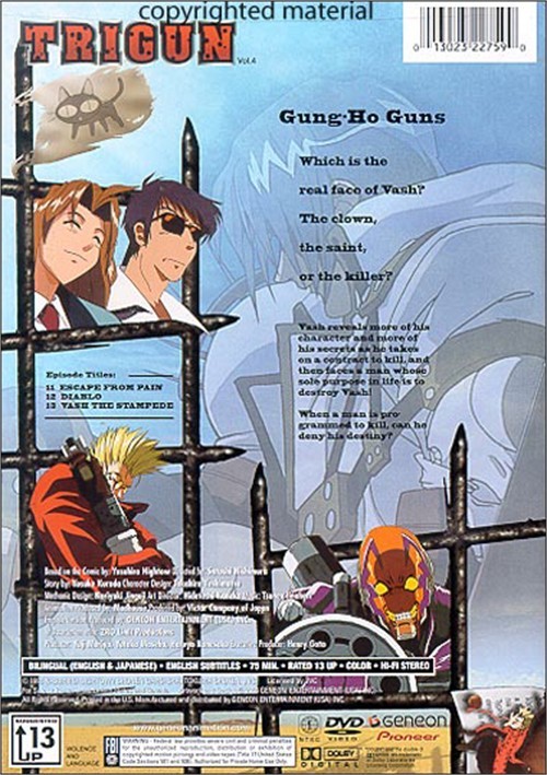 Trigun 4 GungHo Guns Signature Series (DVD 1998) DVD Empire