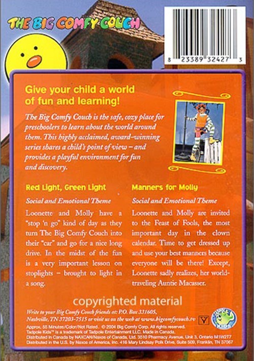 Big Comfy Couch Red Light, Green Light / Manners For Molly (DVD 2004
