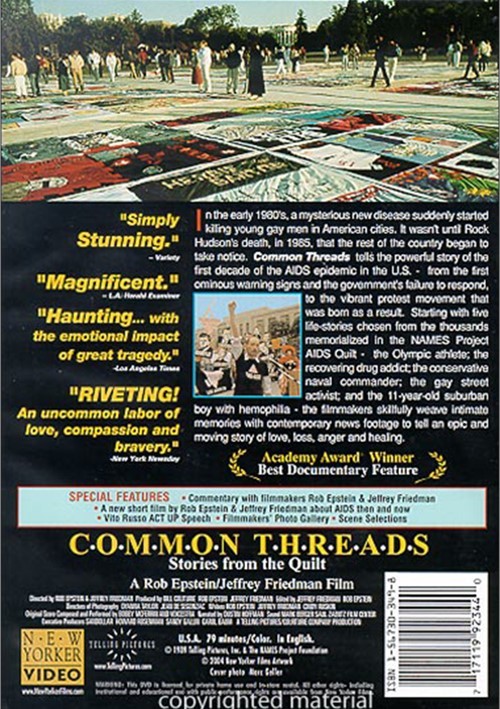 Common Threads Stories From The Quilt (DVD 1989) DVD Empire