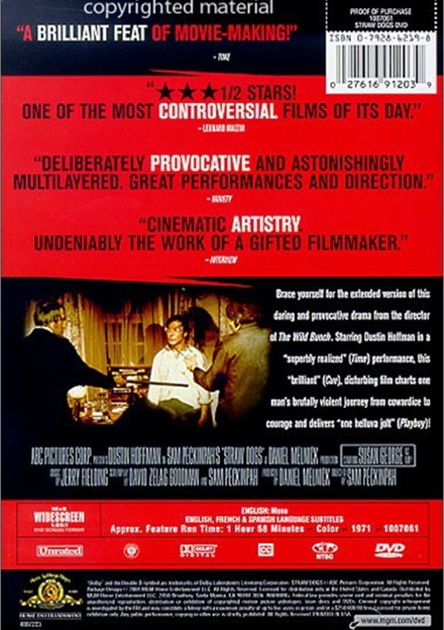 Straw Dogs (MGM) (DVD 1971) DVD Empire