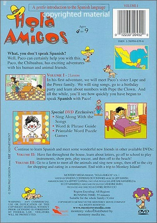 Hola Amigos: Volume 1 (DVD 2004) | DVD Empire