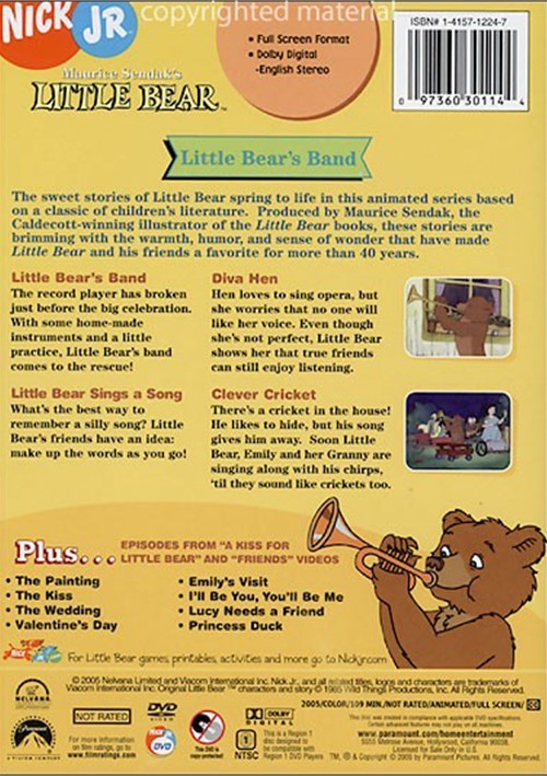 Little Bear Little Bear's Band (DVD 2005) DVD Empire