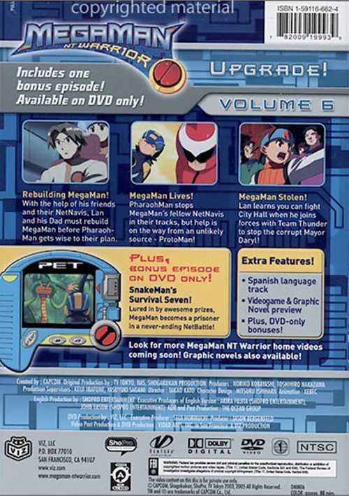 MegaMan NT Warrior: Volume 6 - Upgrade! (DVD 2001) | DVD Empire