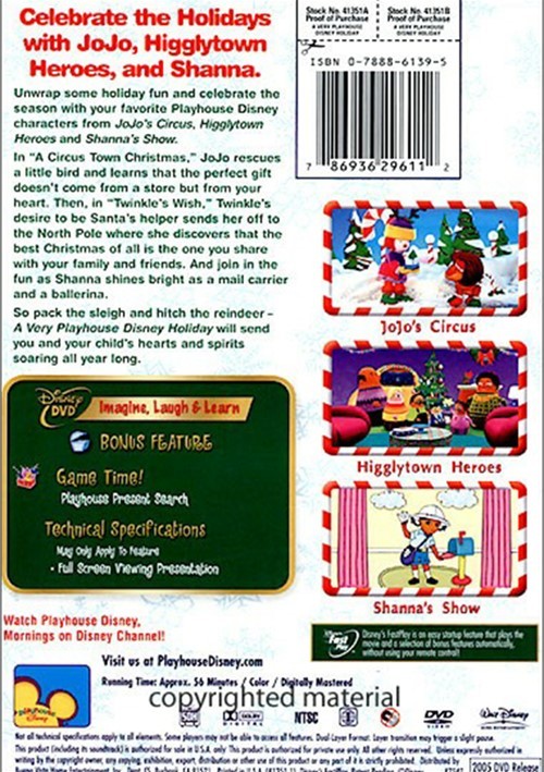 Very Playhouse Disney Holiday, A (DVD 2005) DVD Empire