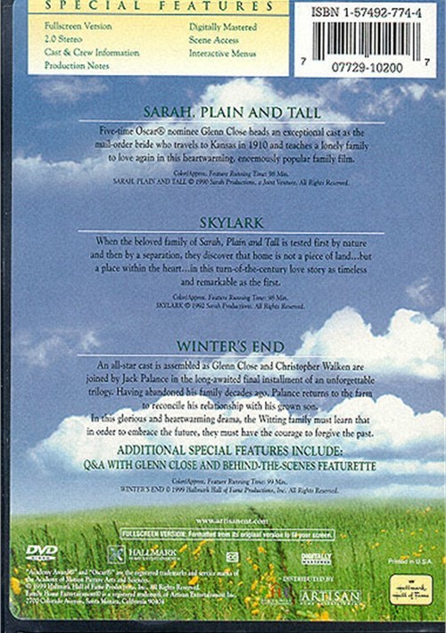 Sarah, Plain & Tall: The DVD Collection (DVD 1990) | DVD Empire
