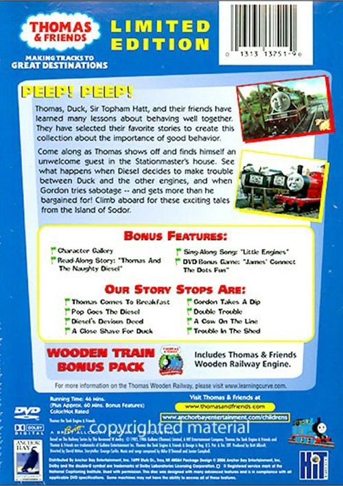 Thomas & Friends Thomas Comes To Breakfast (with Toy Train) (DVD 1986