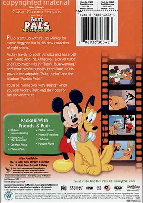 Classic Cartoon Favorites: Best Pals Mickey & Pluto (DVD 2006) | DVD Empire