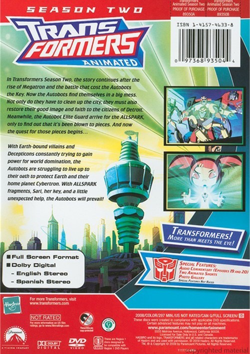 Transformers Animated Season Two (DVD 2008) DVD Empire