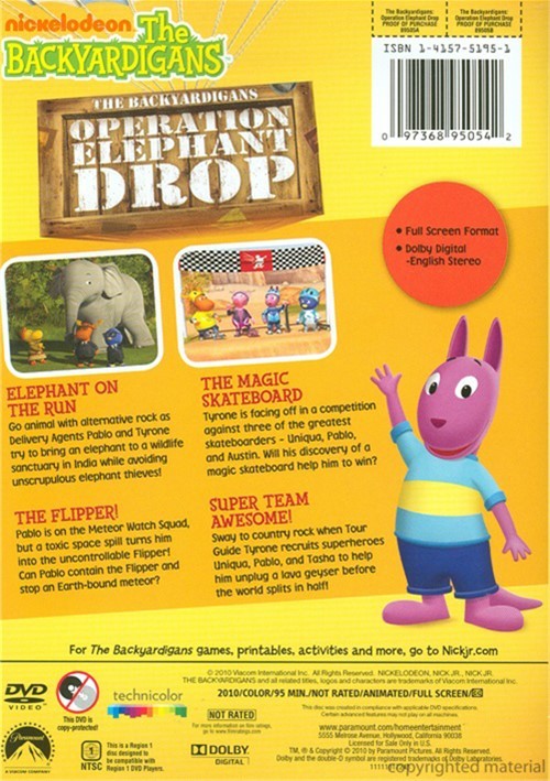 Backyardigans, The: Operation Elephant Drop (DVD 2010) | DVD Empire